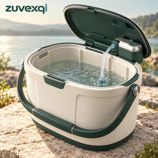 zuvexqi AeroBait Aerating Live Bait Bucket — main product view