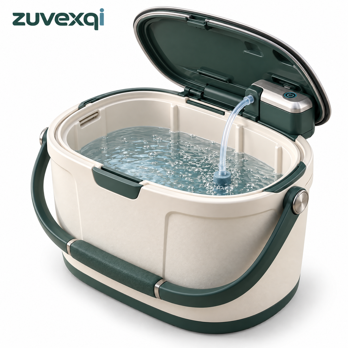 zuvexqi AeroBait Aerating Live Bait Bucket — white background