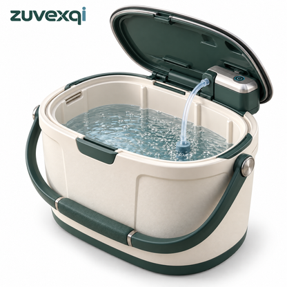 zuvexqi AeroBait Aerating Live Bait Bucket — white background