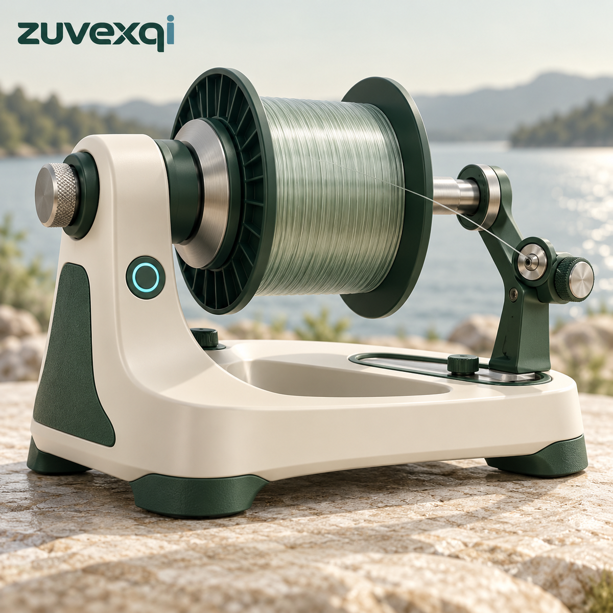 zuvexqi LineForge Electric Fishing Line Spooling Station — main product view