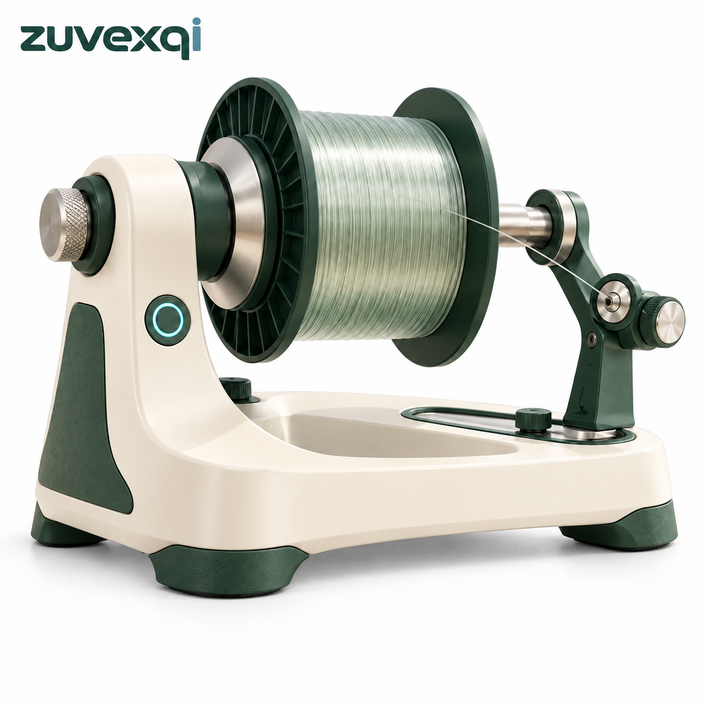 zuvexqi LineForge Electric Fishing Line Spooling Station — white background