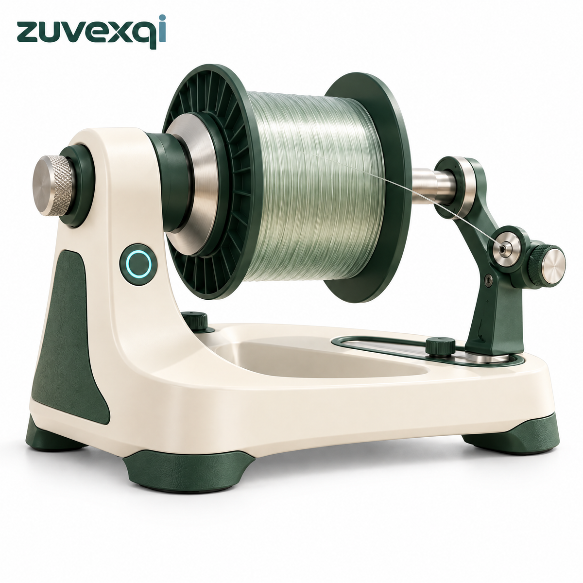 zuvexqi LineForge Electric Fishing Line Spooling Station — white background