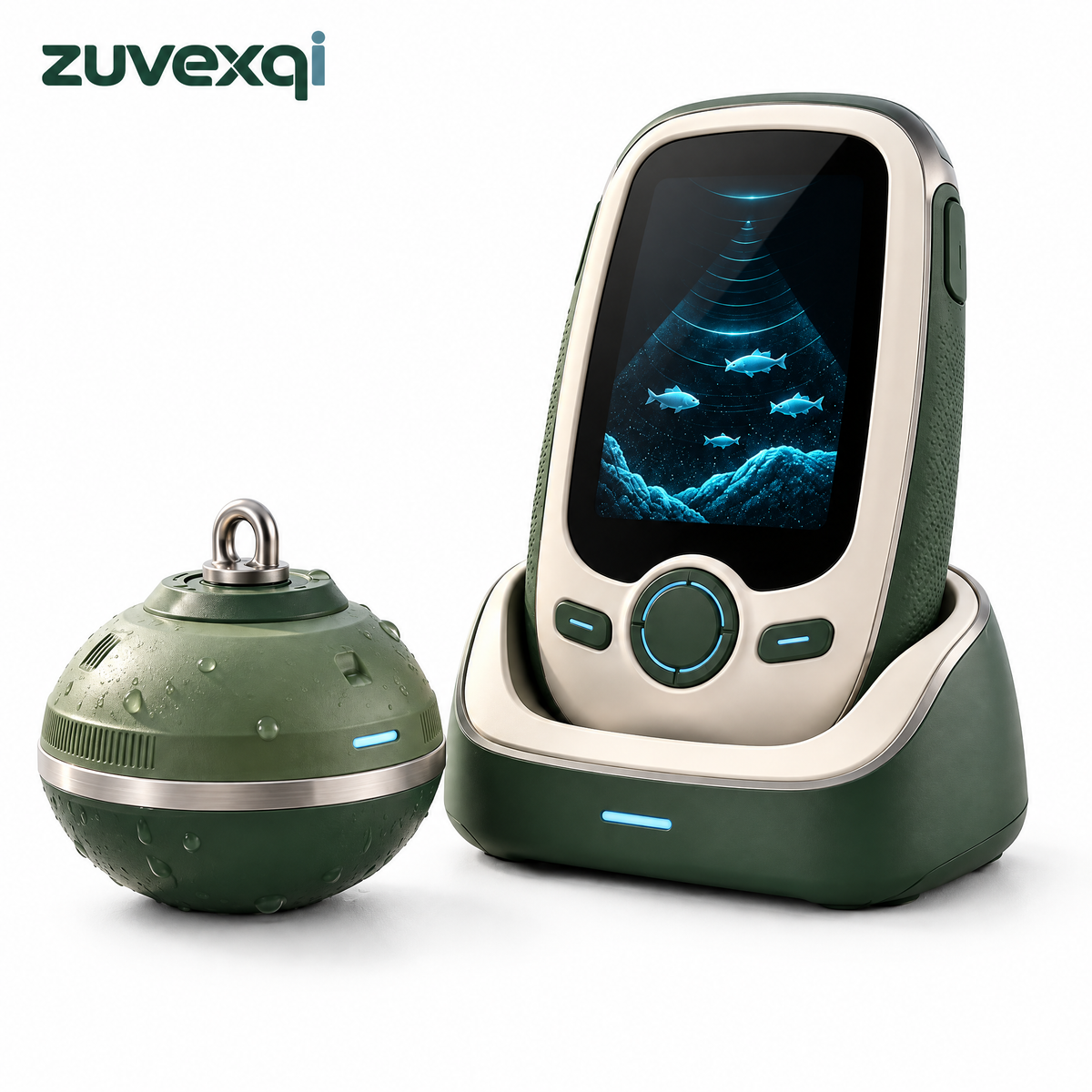 zuvexqi SonarScout Castable Sonar Fish Finder Set — white background